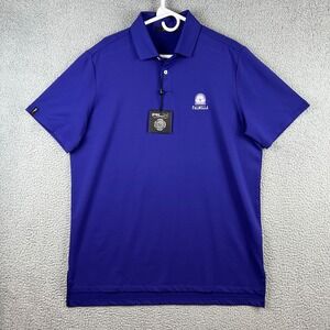 RLX Ralph Lauren Golf Polo Shirt Mens Large Purple Palmilla Performance Stretch